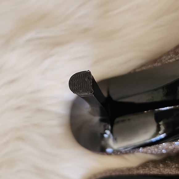 Calvin Klein Matos Open Toe Glitter Pump Heels Heel in Mahog Women's Size 9.5 - Picture 9 of 17